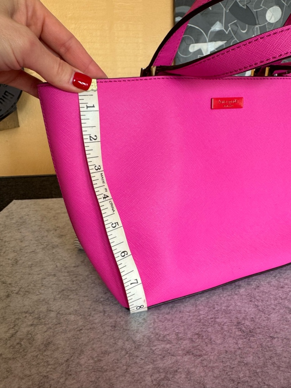 Kate Spade Hot Pink Leather Tote - Picture 15 of 16